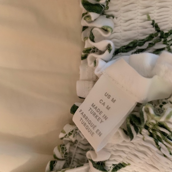 Palm Tree Self-Tie Ribbon Shirt - Picture 3 of 3